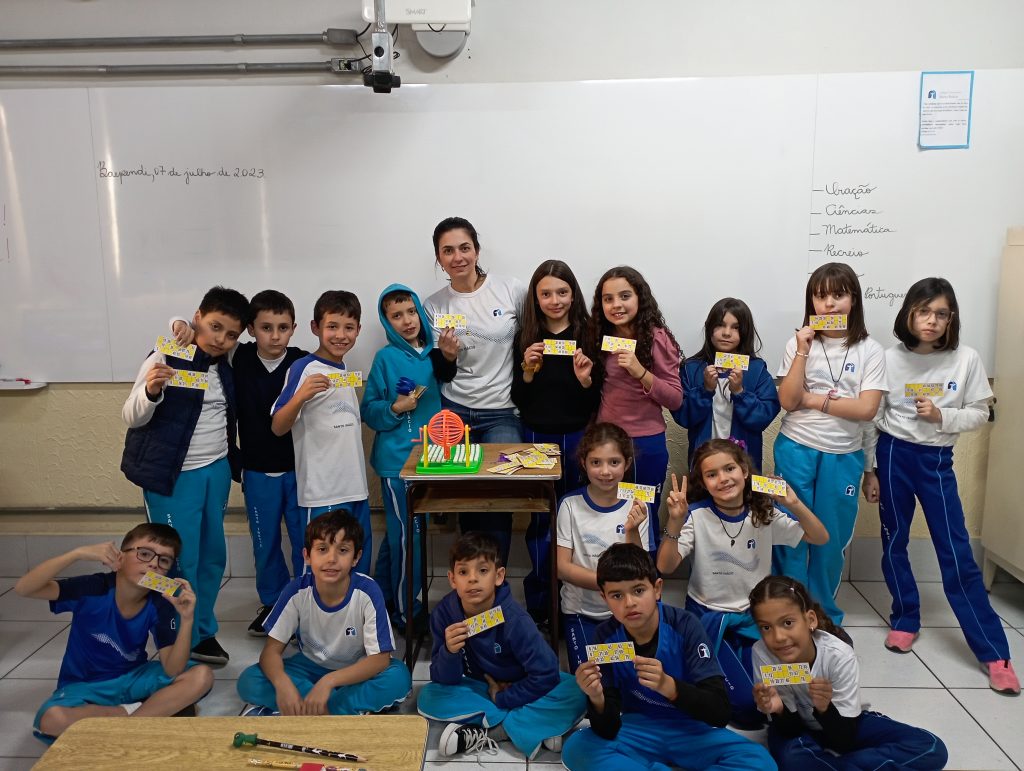 É dia de bingo no 3º ano
